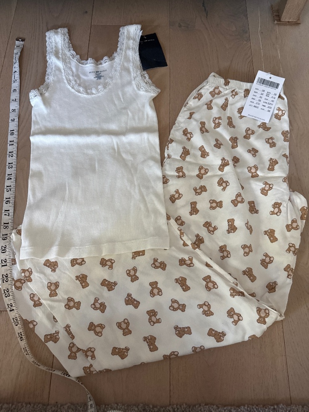 New brandy Melville top and pj pants